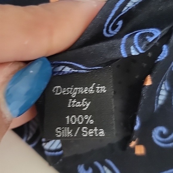 Louis Dell Olio Men’s Multicolored Tie - Picture 5 of 8